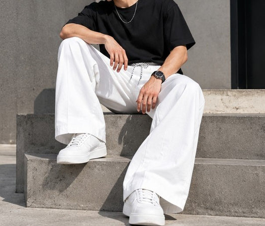 STRAIGHT FIT BAGGY TROUSER
