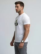 Skeleton Weightlifter Gym T-Shirt