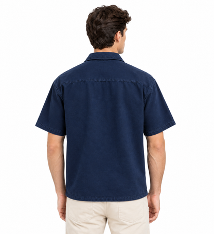 V NECK URBAN ZIPPER SHIRTS