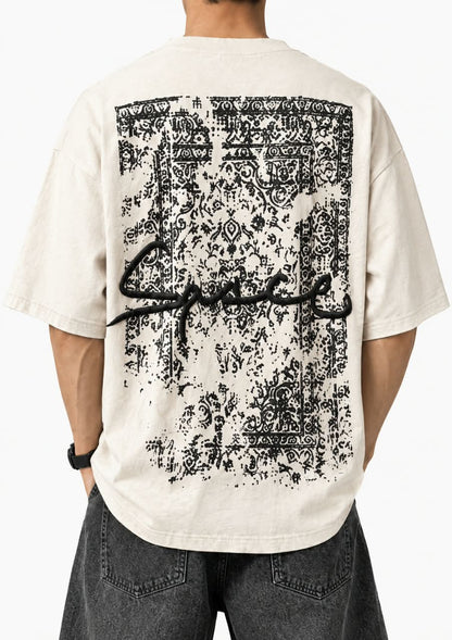 TRENDY DETAILED PRINTED T SHIRT