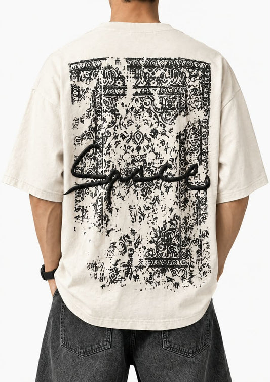 TRENDY DETAILED PRINTED T SHIRT