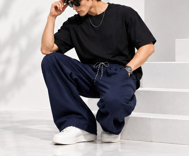 STRAIGHT FIT BAGGY TROUSER