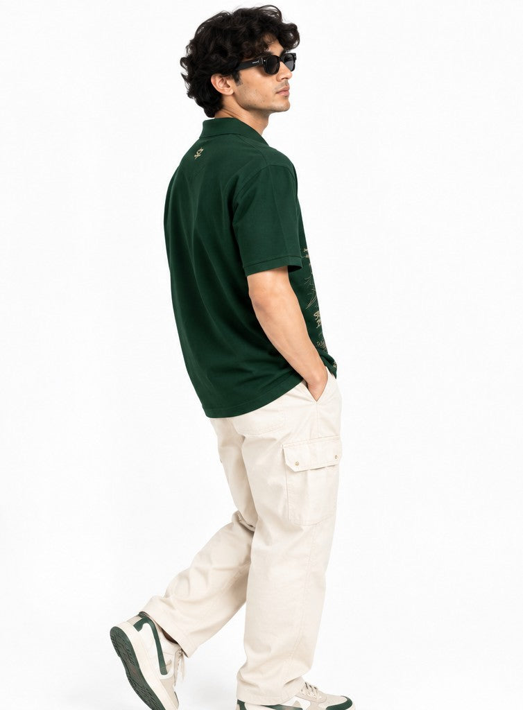 TRENDY PRINTED POLO SHIRT