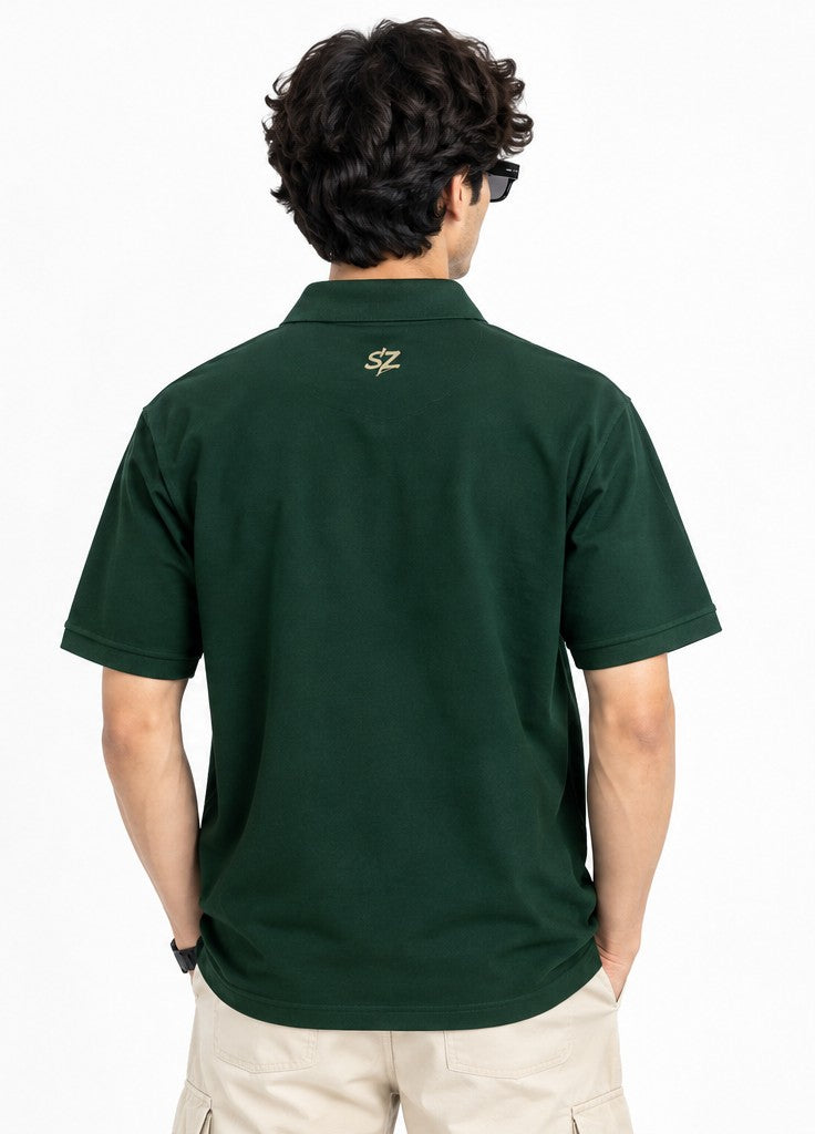 TRENDY PRINTED POLO SHIRT