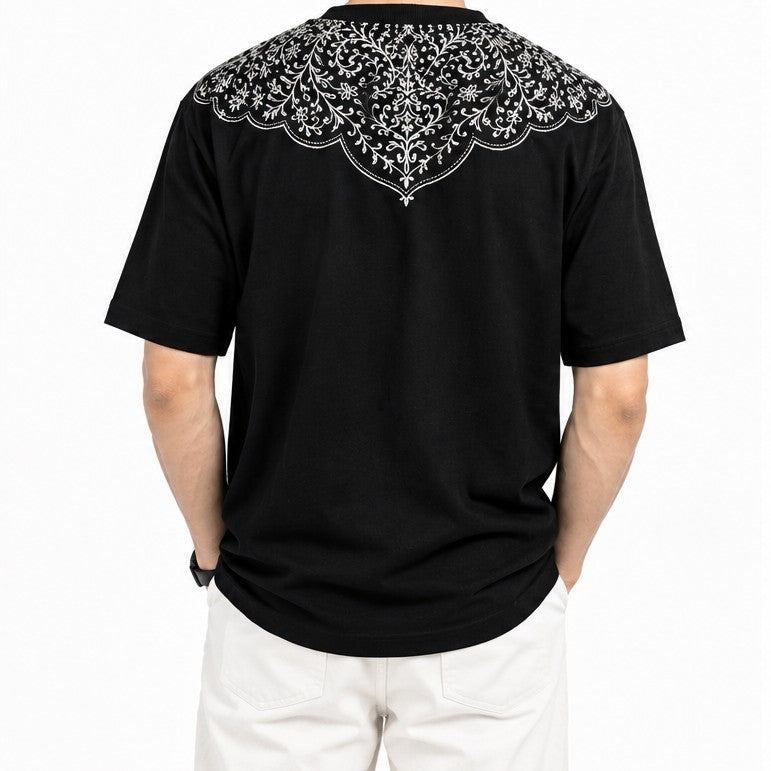 TRENDY DETAILED PRINTED T SHIRT
